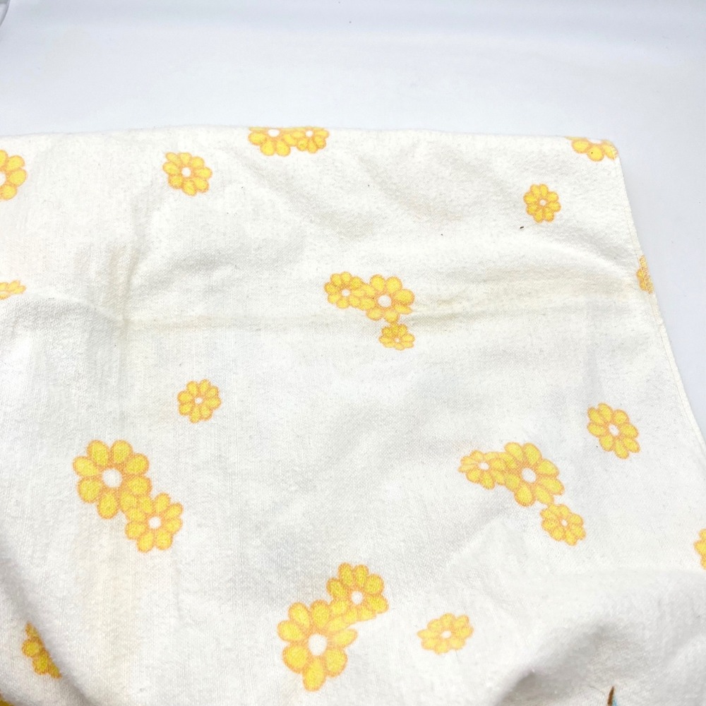 Vintage Comfort Toy Fair Receiving Blanket 100‎ Cotton Yellow Bunny 40x26 - Picture 6 of 11